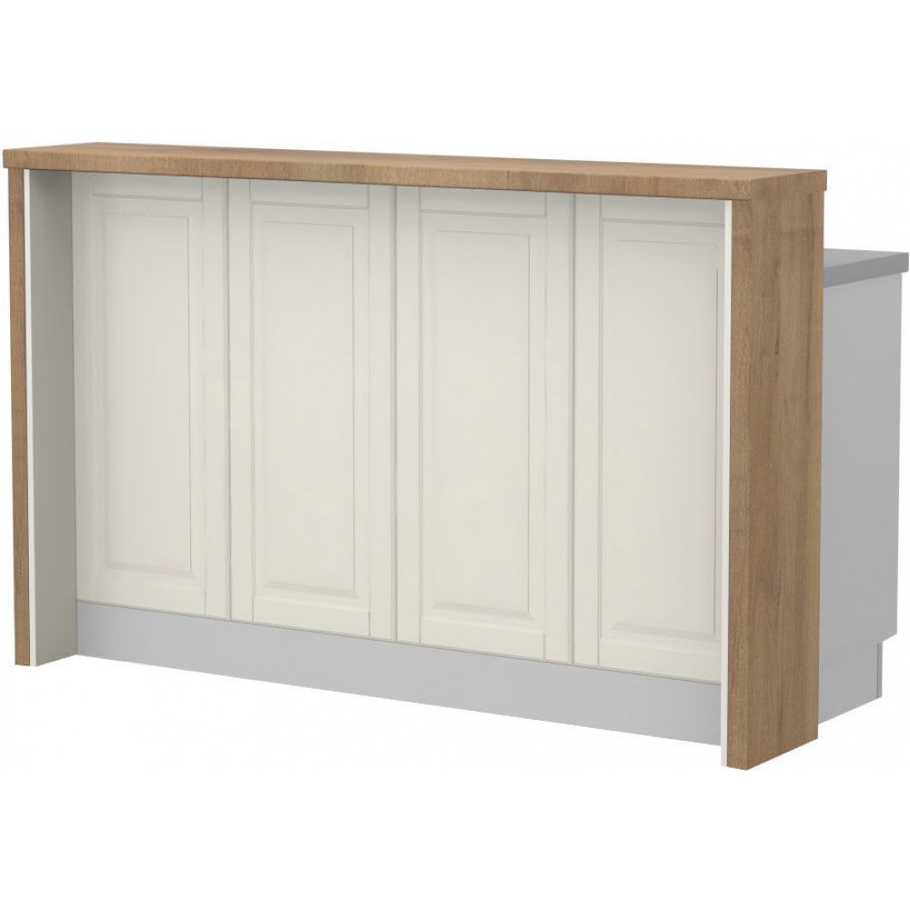 Πάγκος νησίδας Toscana-Μήκος: 160 εκ.-Pacific wallnut