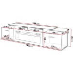 Έπιπλο τηλεόρασης Rova-Leuko