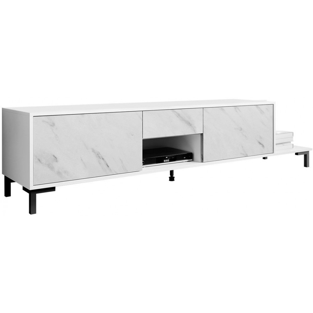 Έπιπλο τηλεόρασης Marmo-Leuko Marmaro