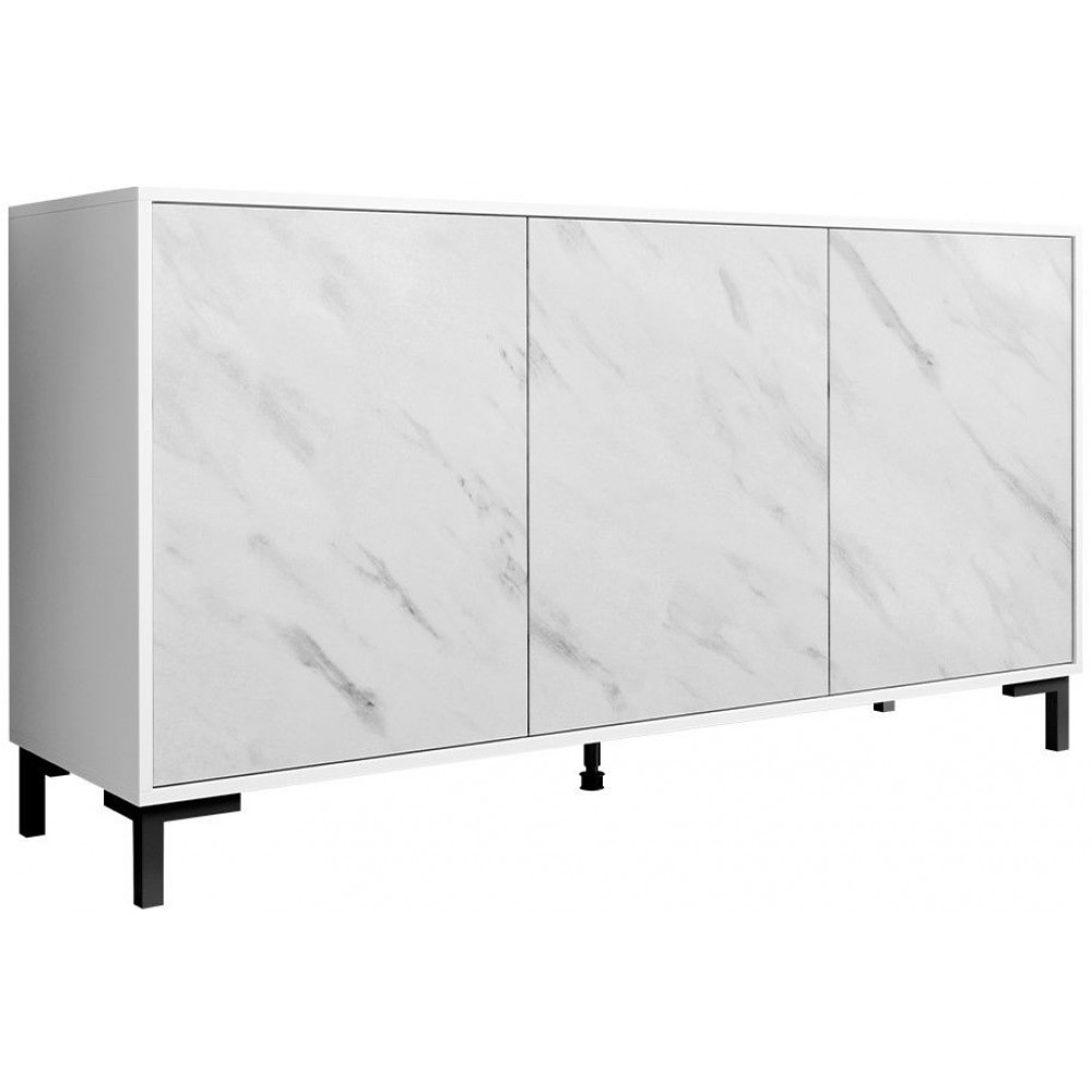 Μπουφές Marmo-Leuko Marmaro-Μήκος: 150 εκ.