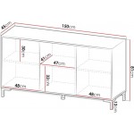 Μπουφές Marmo-Leuko Marmaro-Μήκος: 150 εκ.