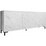 Μπουφές Marmo-Leuko Marmaro-Μήκος: 200 εκ.