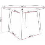 Τραπέζι Ines Fi 120-Fusiko