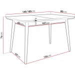 Τραπέζι Ines 140 επεκτεινόμενο-Fusiko