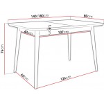 Τραπέζι Ines 140 επεκτεινόμενο-Mauro