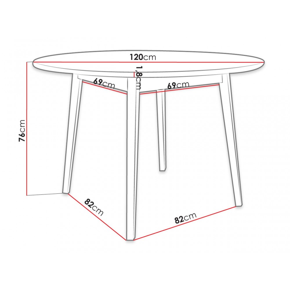 Τραπέζι Skandi Fi 120-Mauro