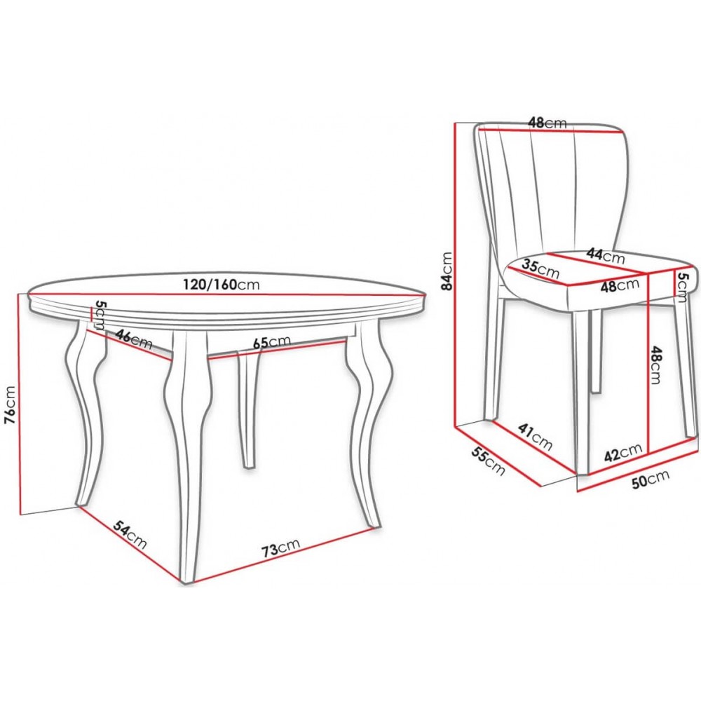 Τραπέζι Lara Fi 120 επεκτεινόμενο