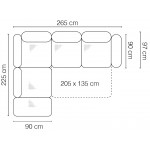 Γωνιακός καναπές Aretha-Αριστερή-Gkri