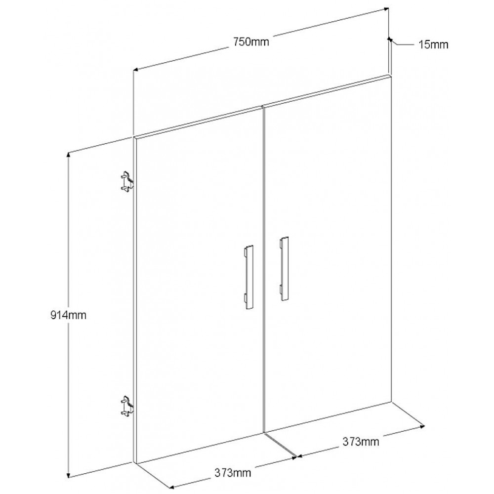 Σετ 2 πόρτες βιβλιοθήκης Mayer-Leuko Gualistero