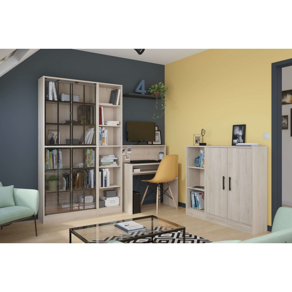 Σετ 2 Γυάλινες sq πόρτες βιβλιοθήκης Mayer