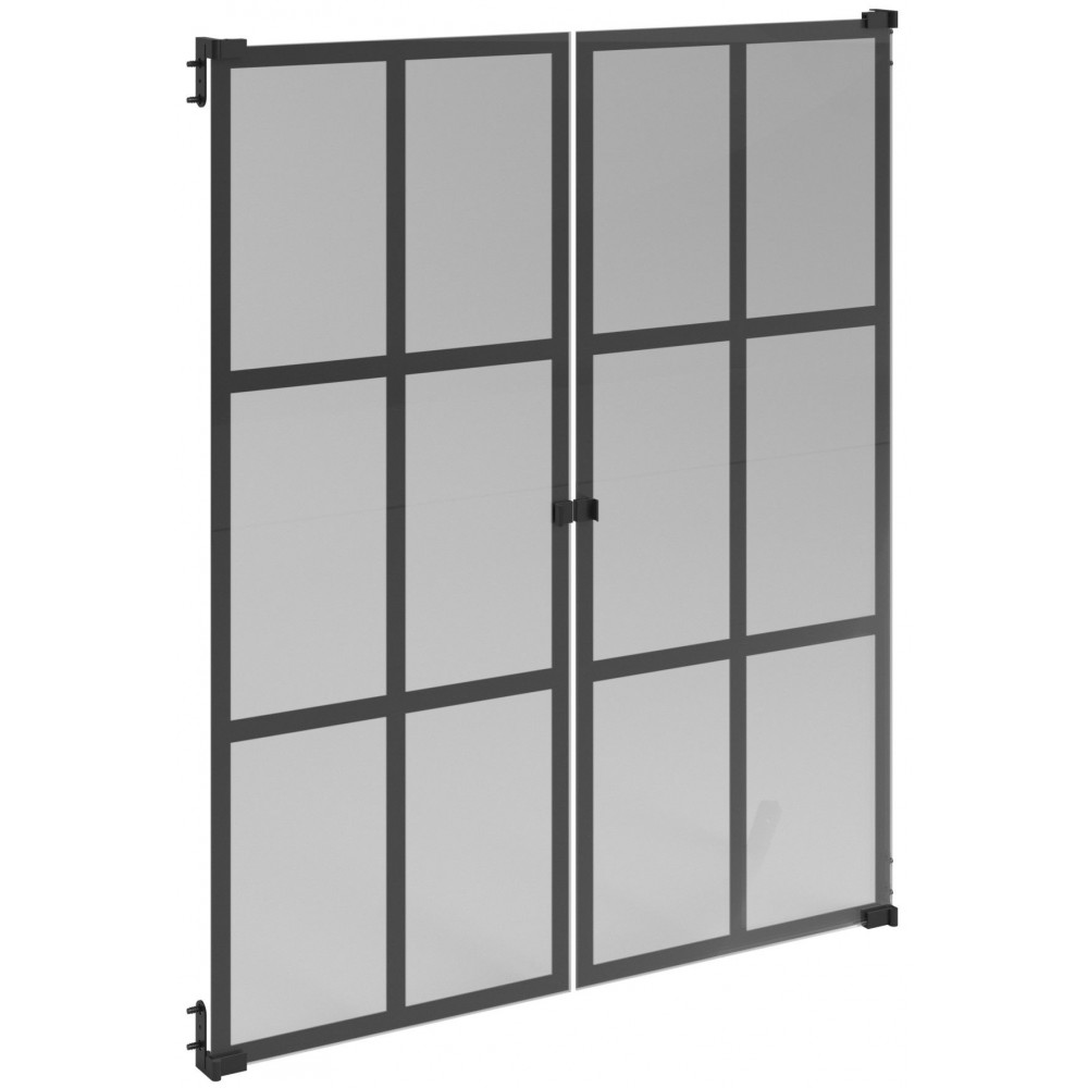 Σετ 2 Γυάλινες sq πόρτες βιβλιοθήκης Mayer