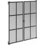 Σετ 2 Γυάλινες sq πόρτες βιβλιοθήκης Mayer