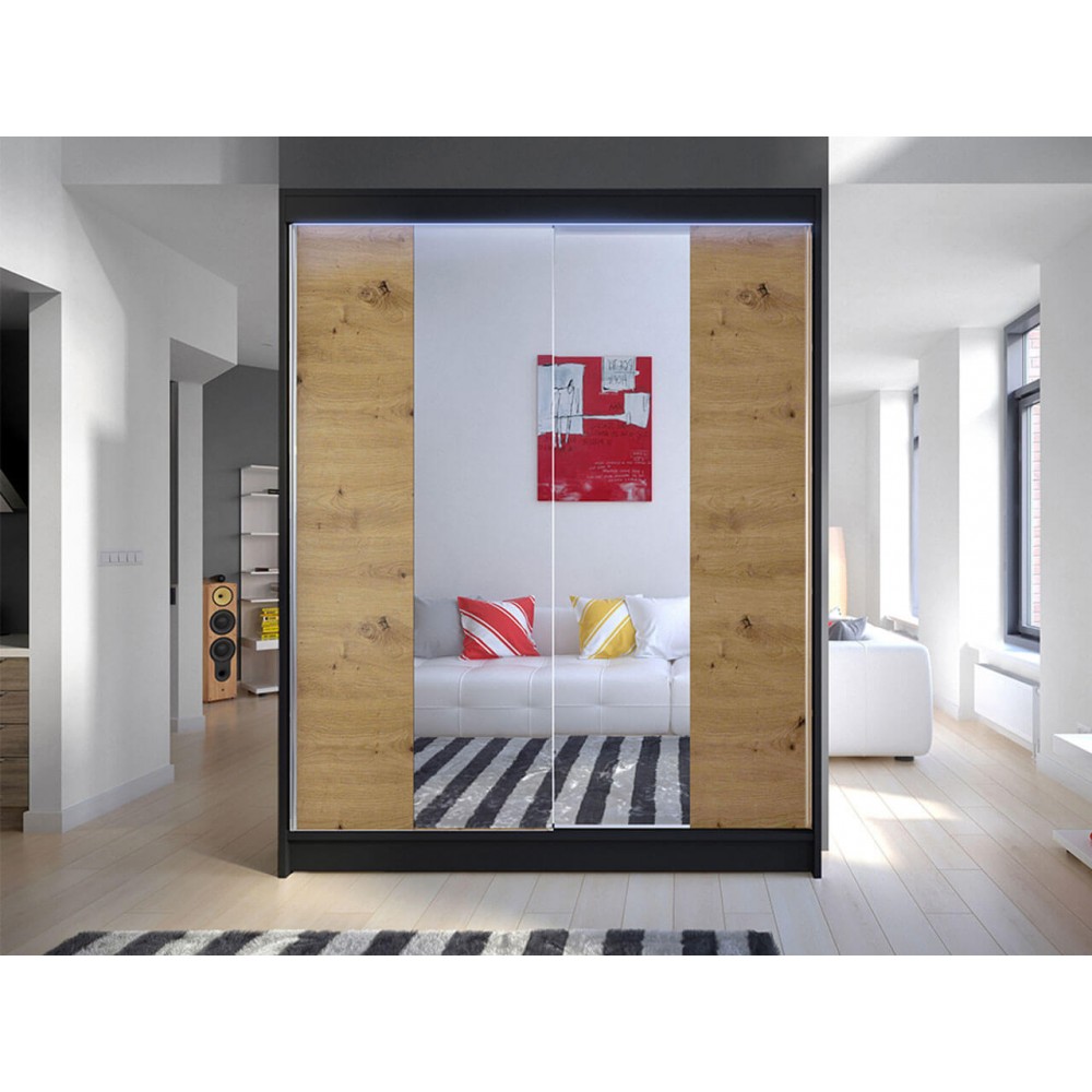 Ντουλάπα Camino II Συρόμενη-Fusiko-Mavro