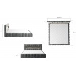 Επενδυμένο κρεβάτι Mercy-Prasino-160 x 200