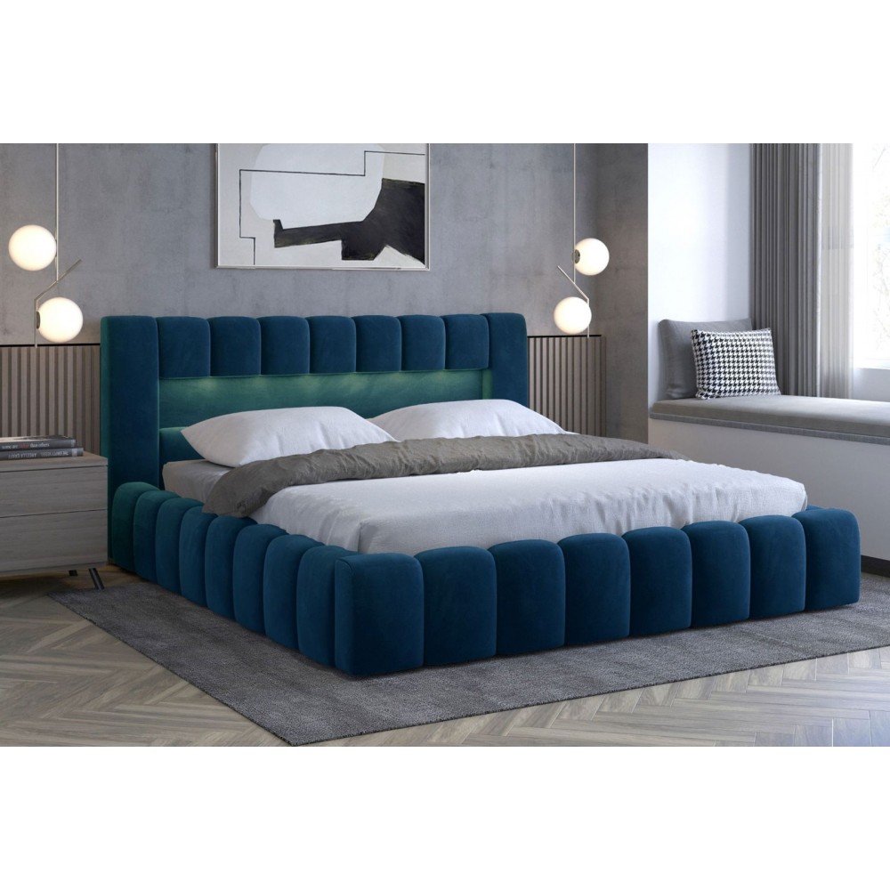 Επενδυμένο κρεβάτι Mercy-Mple-160 x 200