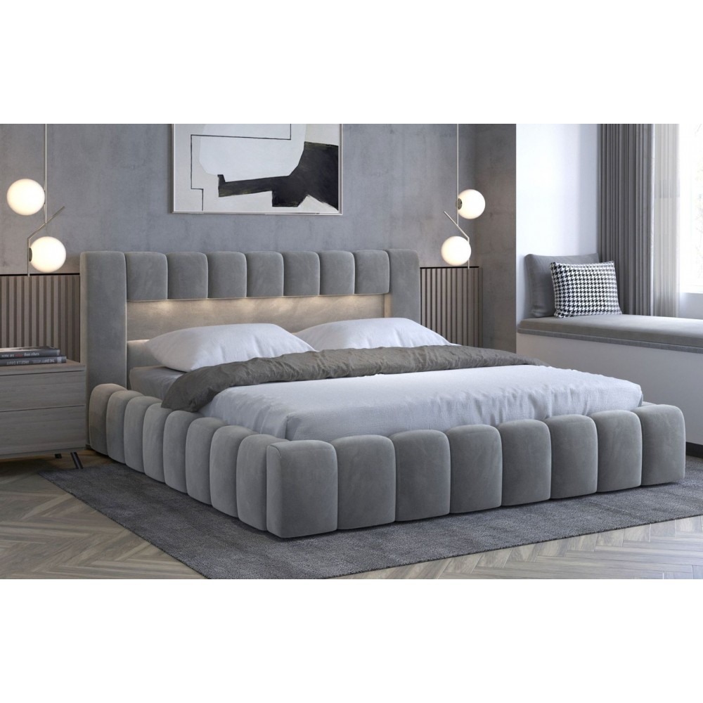 Επενδυμένο κρεβάτι Mercy-Gkri-140 x 200