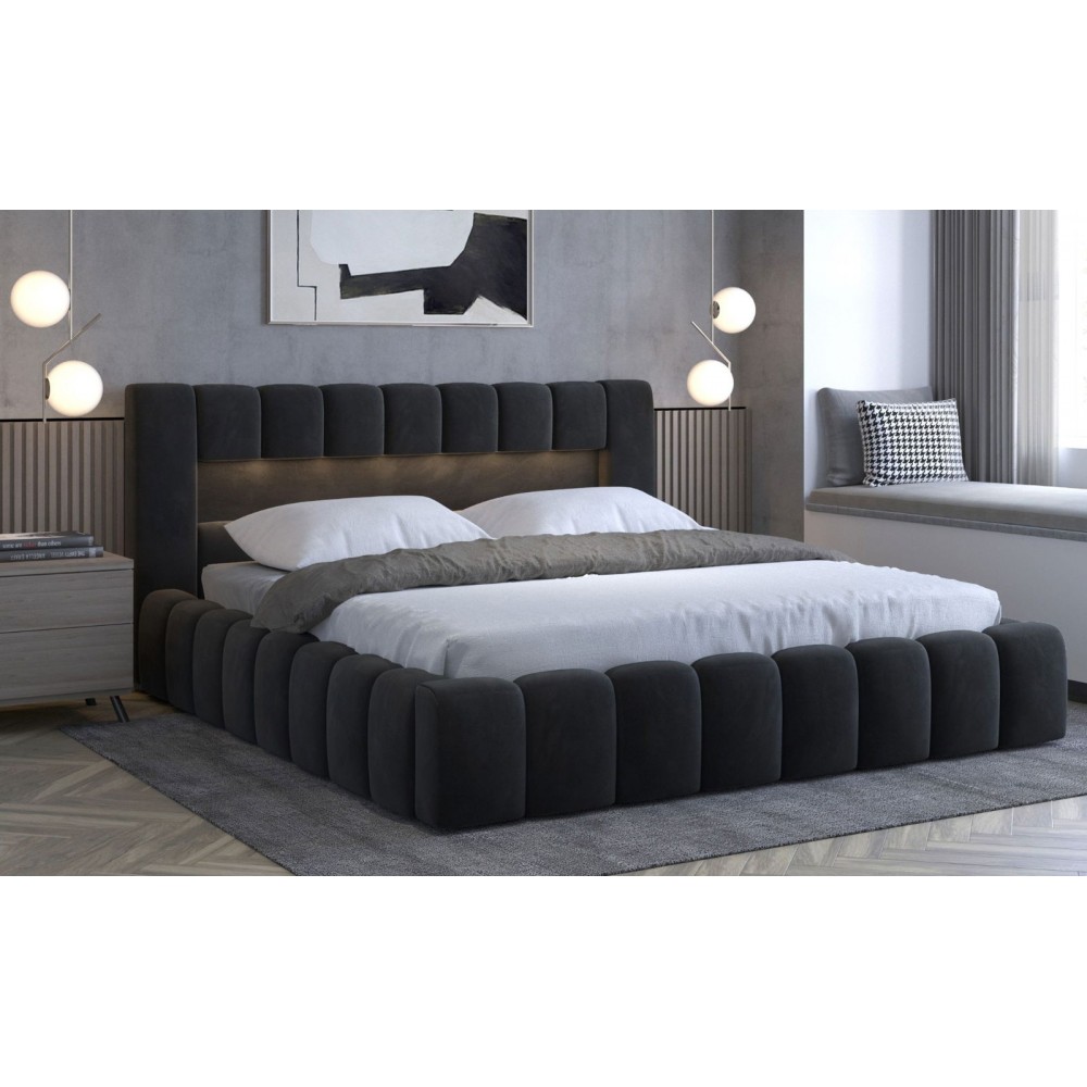 Επενδυμένο κρεβάτι Mercy-Mauro-160 x 200