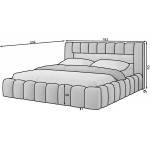Επενδυμένο κρεβάτι Mercy-Mauro-160 x 200
