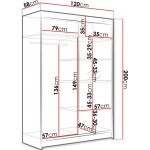 Ντουλάπα Lino Συρόμενη-Fusiko-Mavro