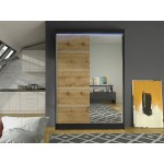 Ντουλάπα Lino III Συρόμενη-Fusiko-Mavro