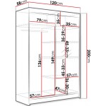 Ντουλάπα Lino III Συρόμενη-Fusiko-Mavro