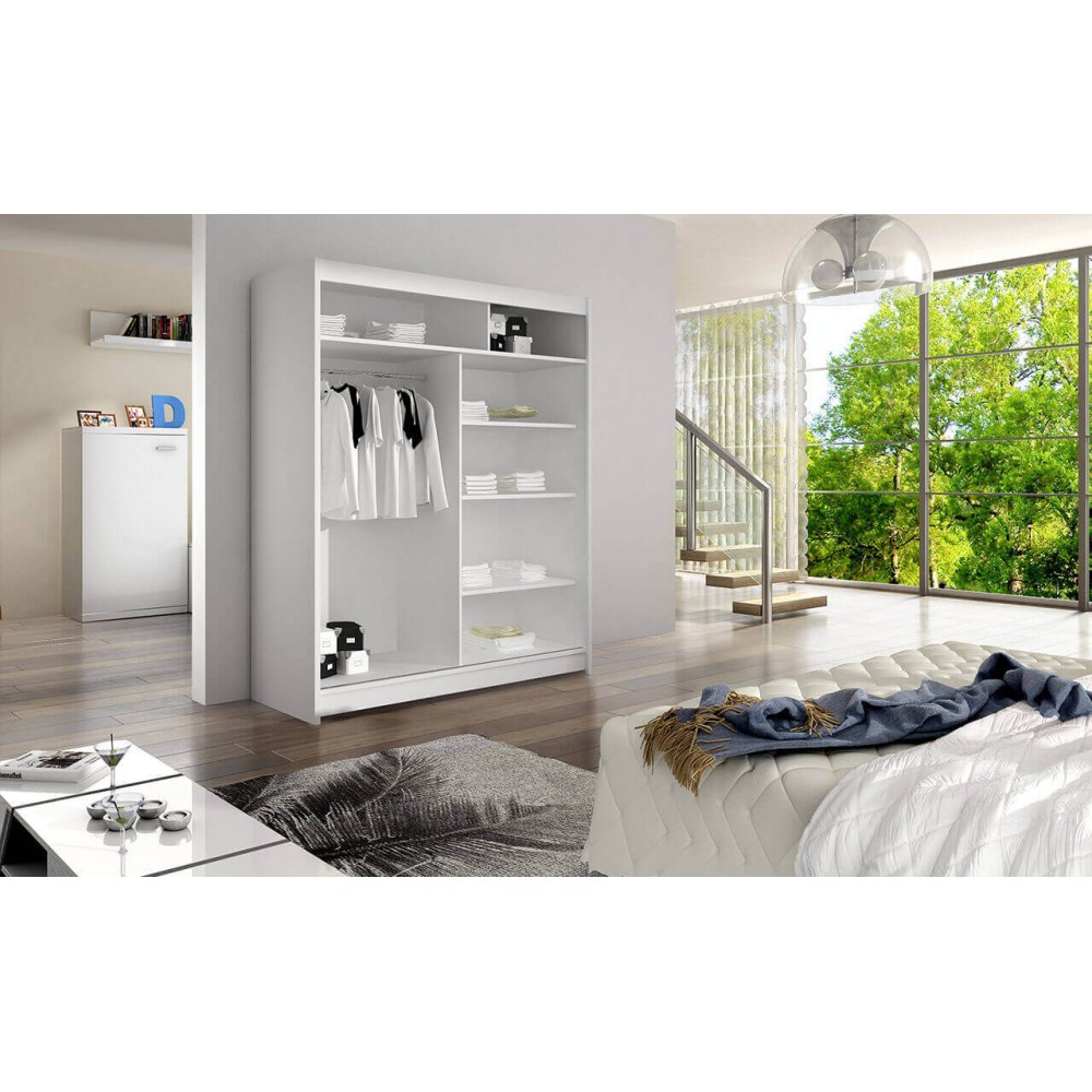 Ντουλάπα Lino V Συρόμενη-Fusiko-Mavro