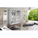 Ντουλάπα Lino V Συρόμενη-Fusiko-Mavro