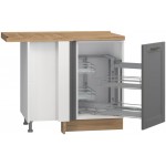 Επιδαπέδιο γωνιακό ντουλάπι Tahoma R-UG-1KMC-Γραφίτης-Δεξιά