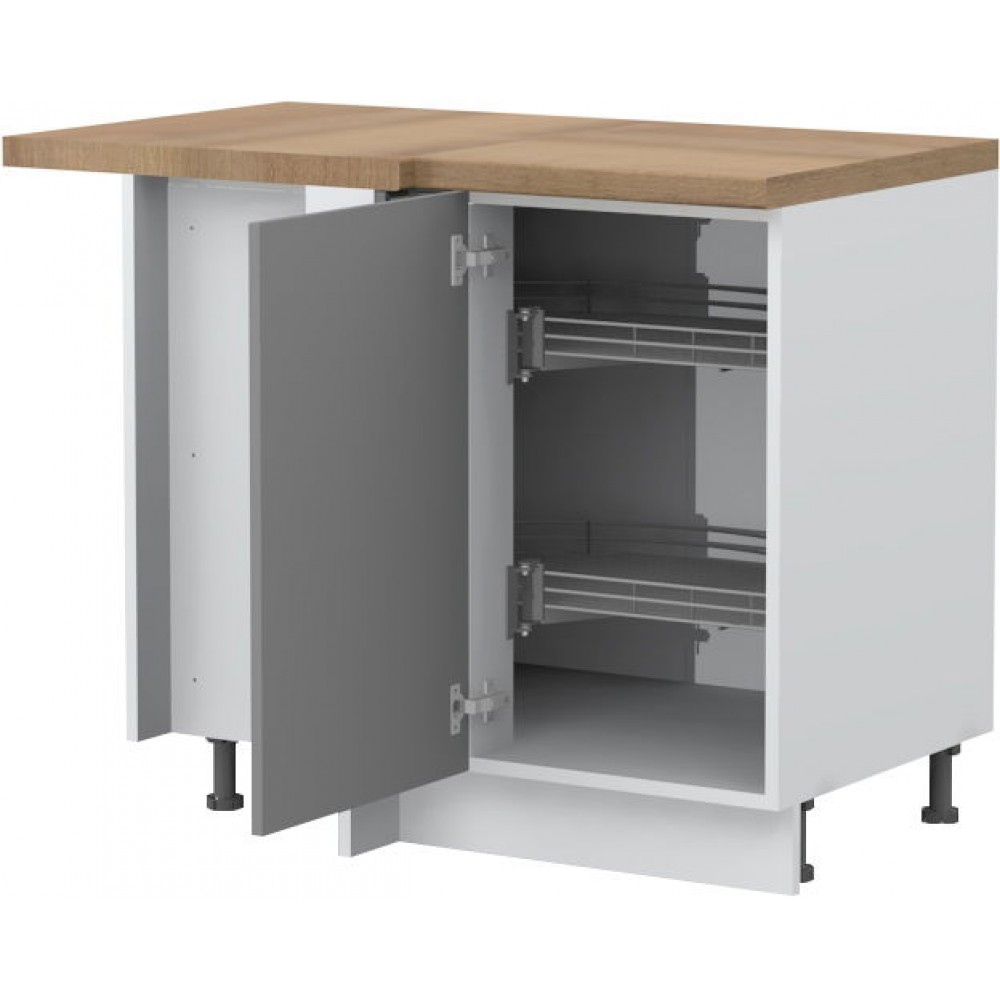 Επιδαπέδιο γωνιακό ντουλάπι Tahoma R-UG-1KZA-Γραφίτης