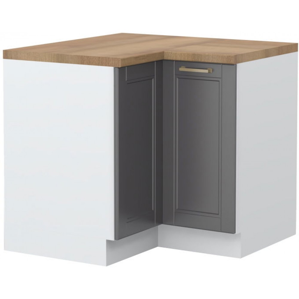 Επιδαπέδιο γωνιακό ντουλάπι Tahoma R-UG-2K-Γραφίτης