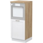 Επιδαπέδιο ντουλάπι φούρνου ψηλό Tahoma K14-60-1KR-Δρυς - Λευκό ματ