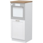 Επιδαπέδιο ντουλάπι φούρνου ψηλό Tahoma K14-60-1KR-Λευκό - Λευκό ματ