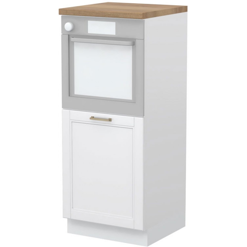 Επιδαπέδιο ντουλάπι φούρνου ψηλό Tahoma K14-60-1KR-Λευκό ματ