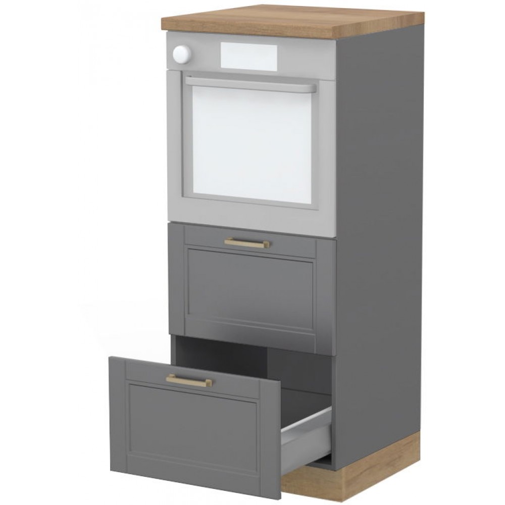 Επιδαπέδιο ντουλάπι φούρνου ψηλό Tahoma K14-60-2MB-Γραφίτης