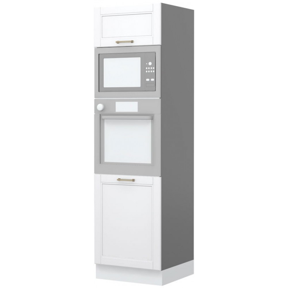 Επιδαπέδιο ντουλάπι φούρνου ψηλό Tahoma K21-60-2MB-Γραφίτης - Λευκό ματ