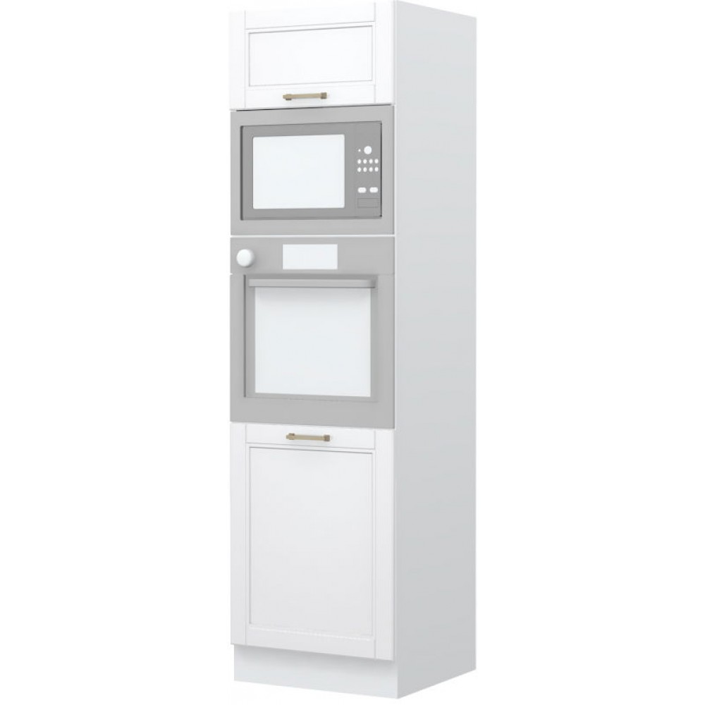 Επιδαπέδιο ντουλάπι φούρνου ψηλό Tahoma K21-60-2MB-Λευκό - Λευκό ματ