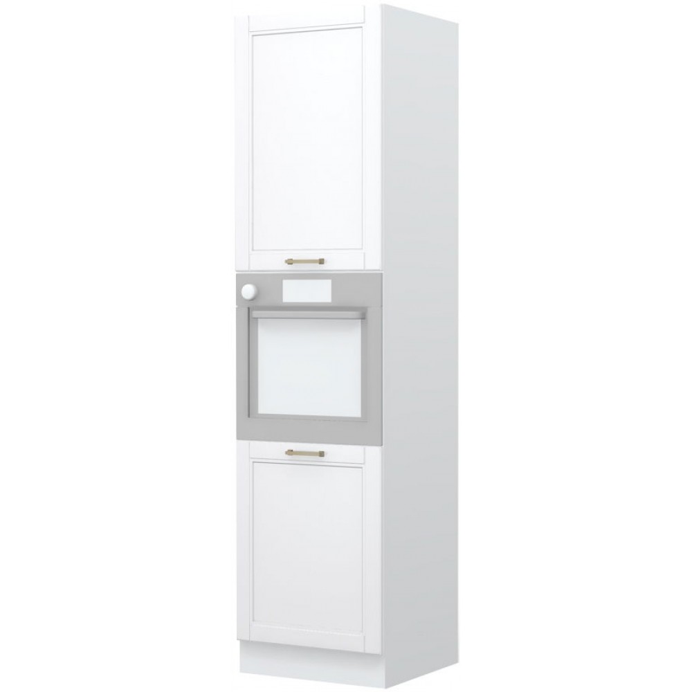 Επιδαπέδιο ντουλάπι φούρνου ψηλό Tahoma K23-60-2KR-Λευκό - Λευκό ματ