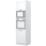 Επιδαπέδιο ντουλάπι φούρνου ψηλό Tahoma K23-60-2MB-Καρυδί - Λευκό ματ