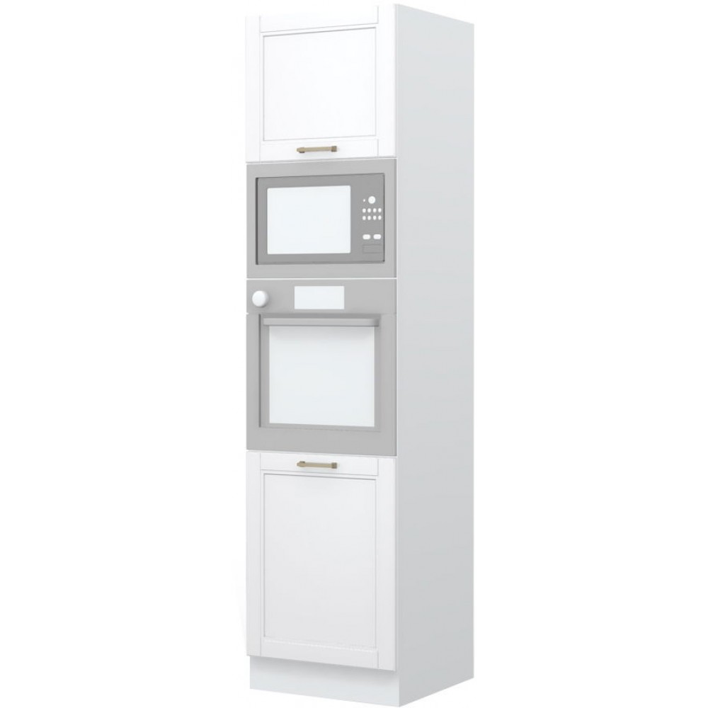 Επιδαπέδιο ντουλάπι φούρνου ψηλό Tahoma K23-60-2MB-Λευκό - Λευκό ματ