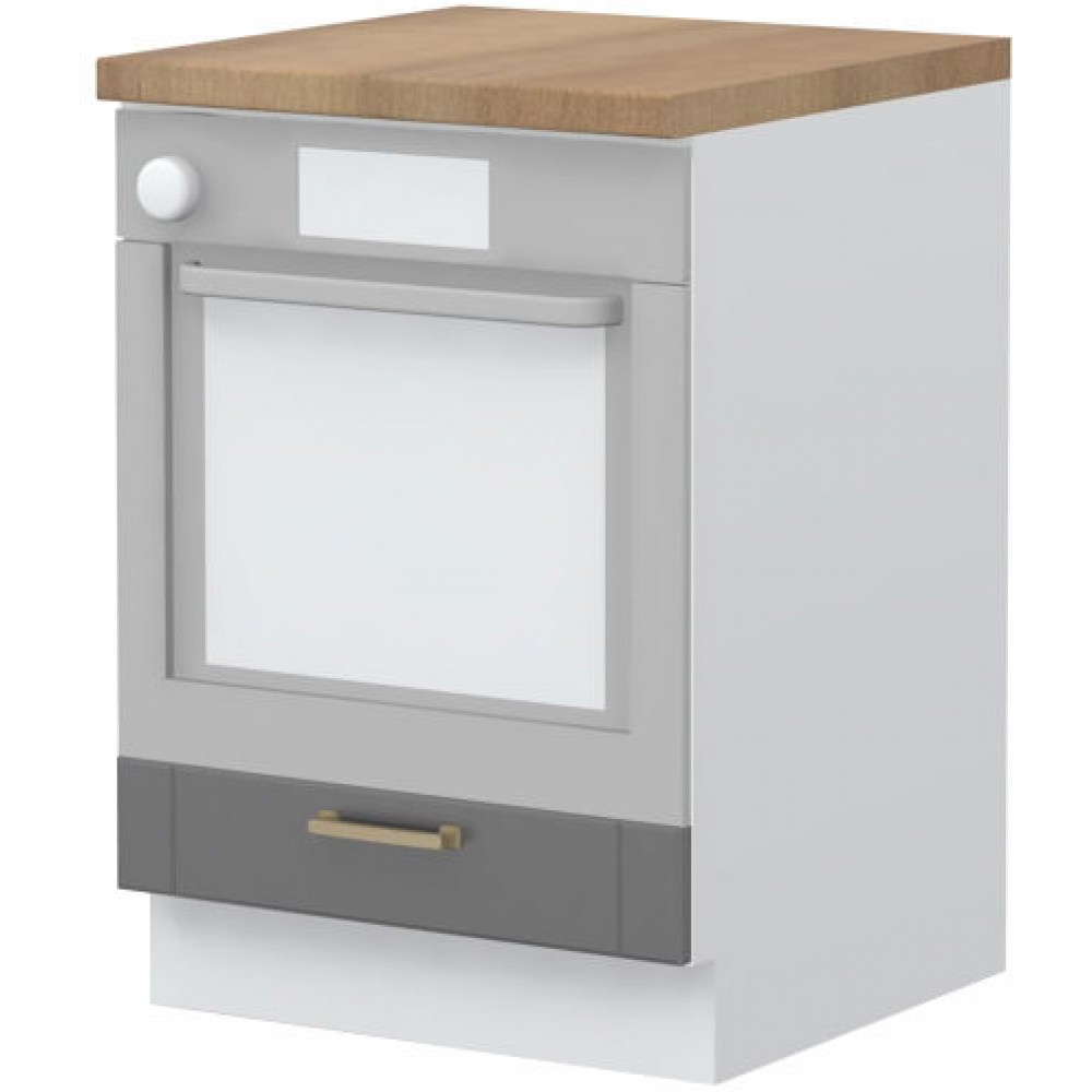 Επιδαπέδιο ντουλάπι φούρνου Tahoma R-60-R-Γραφίτης