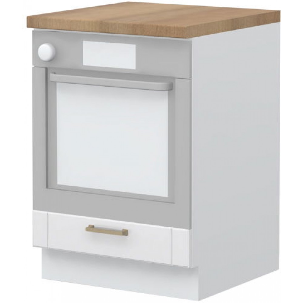 Επιδαπέδιο ντουλάπι φούρνου Tahoma R-60-R-Λευκό ματ