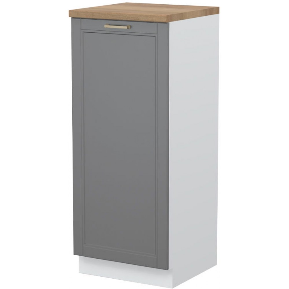 Επιδαπέδιο ντουλάπι ψηλό Tahoma K14-60-1KF-Λευκό - Γραφίτης