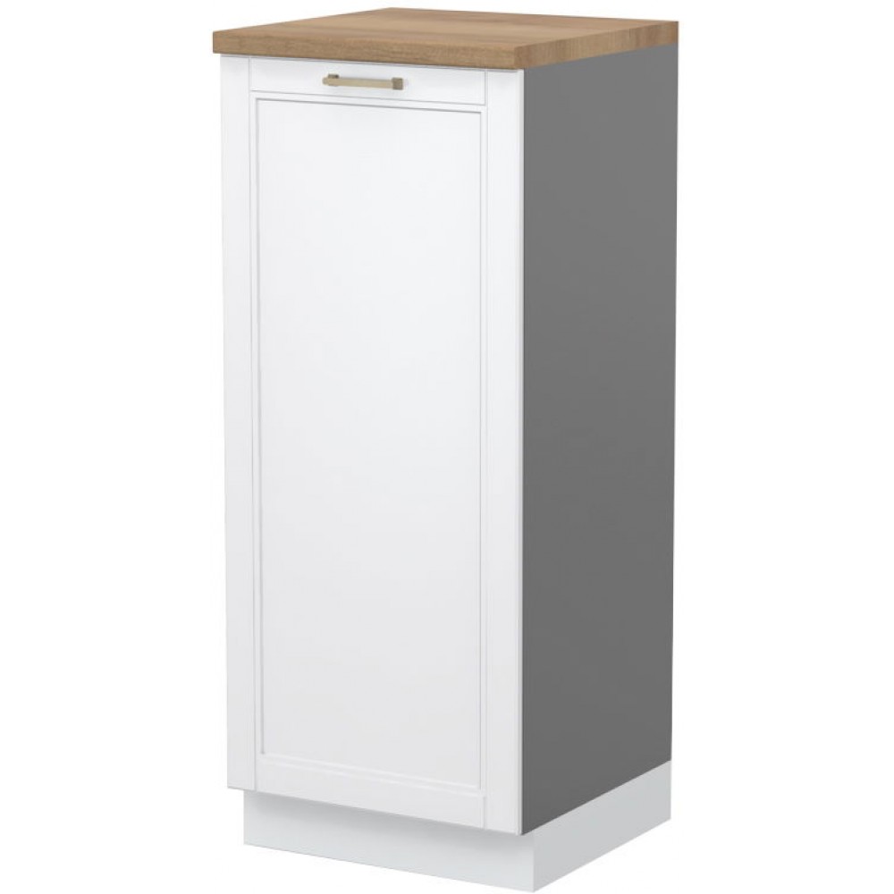 Επιδαπέδιο ντουλάπι ψηλό Tahoma K14-60-1KF-Γραφίτης - Λευκό ματ