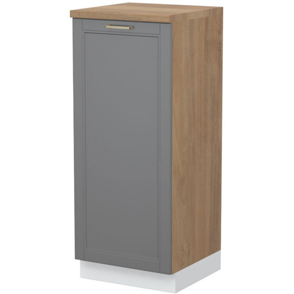 Επιδαπέδιο ντουλάπι ψηλό Tahoma K14-60-1KF-Καρυδί - Γραφίτης