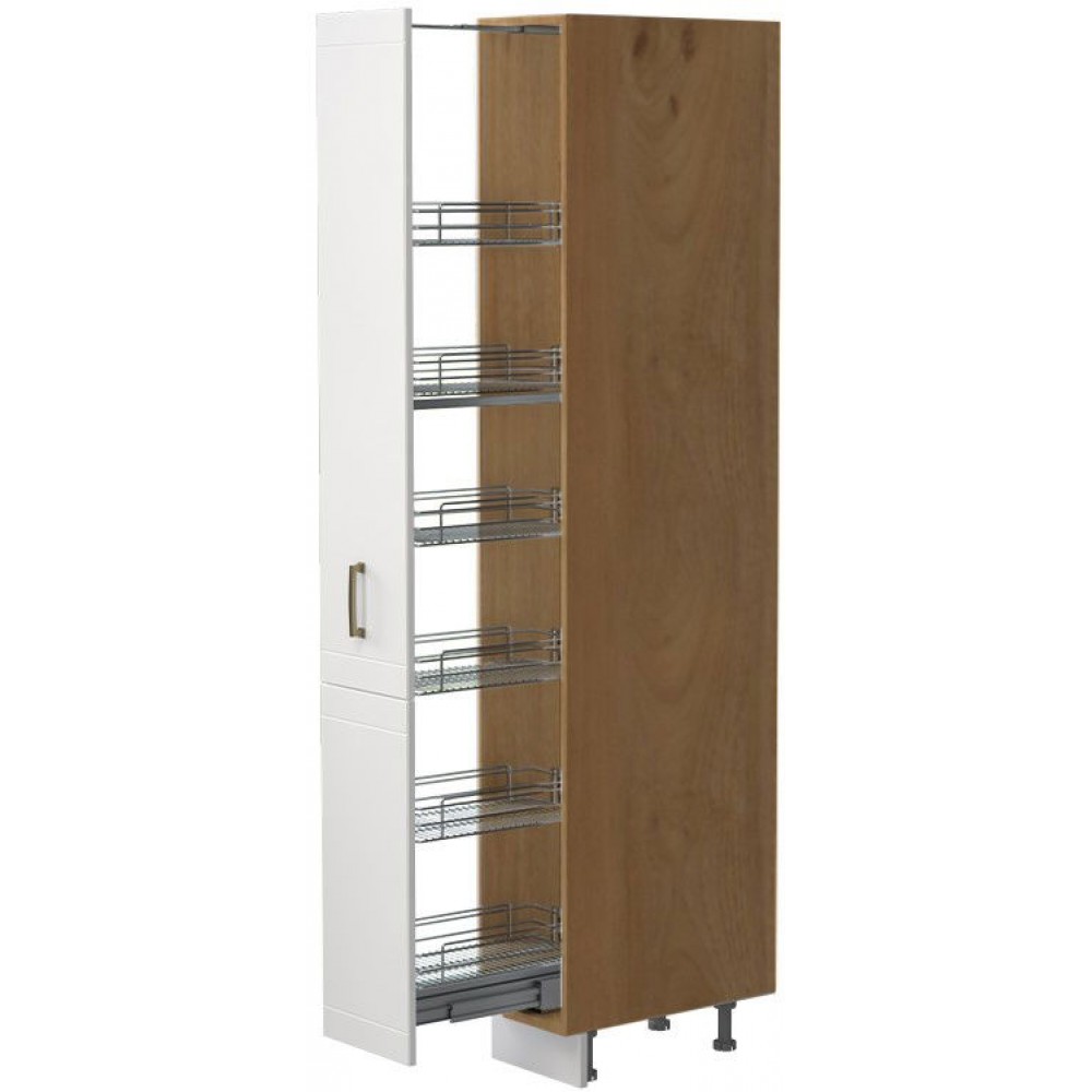 Επιδαπέδιο ντουλάπι ψηλό Tahoma K21-30-1KZ-Καρυδί - Λευκό ματ