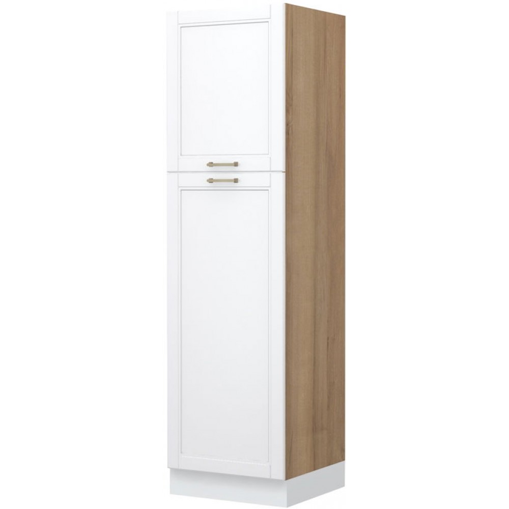 Επιδαπέδιο ντουλάπι ψηλό Tahoma K21-60-2KF-Καρυδί - Λευκό ματ
