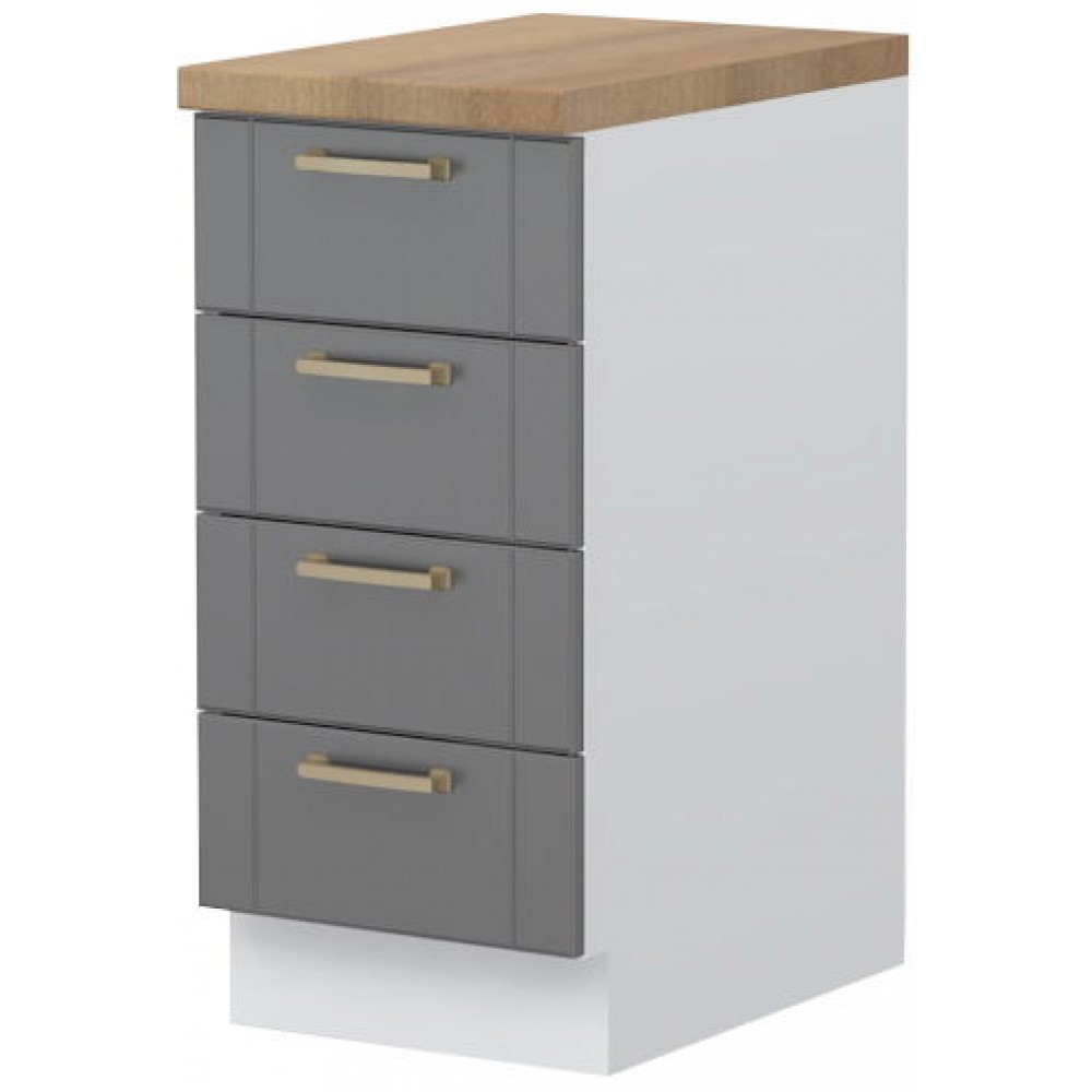 Επιδαπέδιο ντουλάπι Tahoma R-40-4F-Γραφίτης