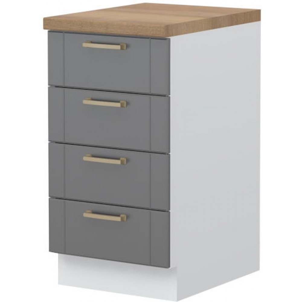 Επιδαπέδιο ντουλάπι Tahoma R-45-4F-Γραφίτης