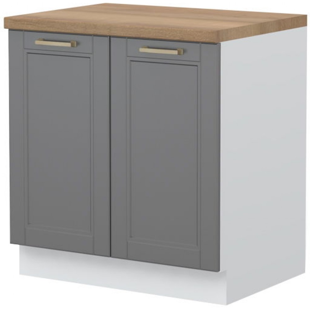 Επιδαπέδιο ντουλάπι Tahoma R-80-2K-Γραφίτης