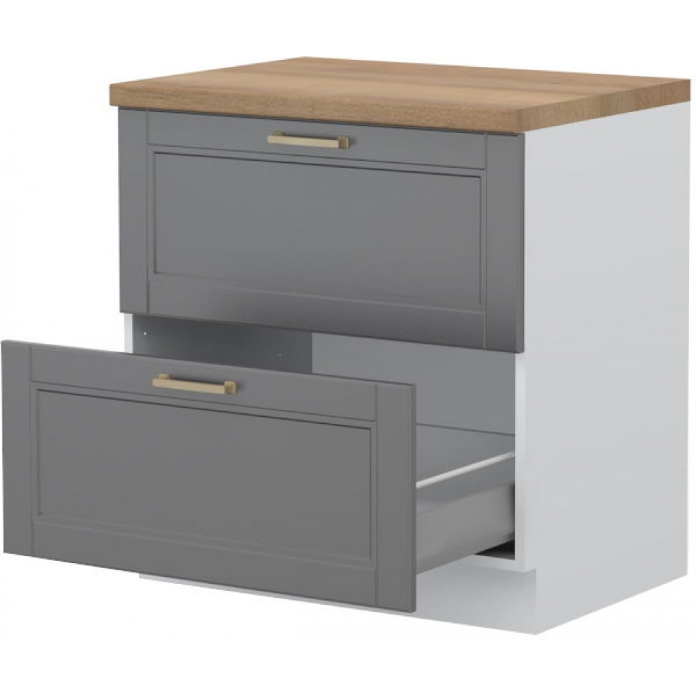 Επιδαπέδιο ντουλάπι Tahoma R-80-2MBOX-Γραφίτης